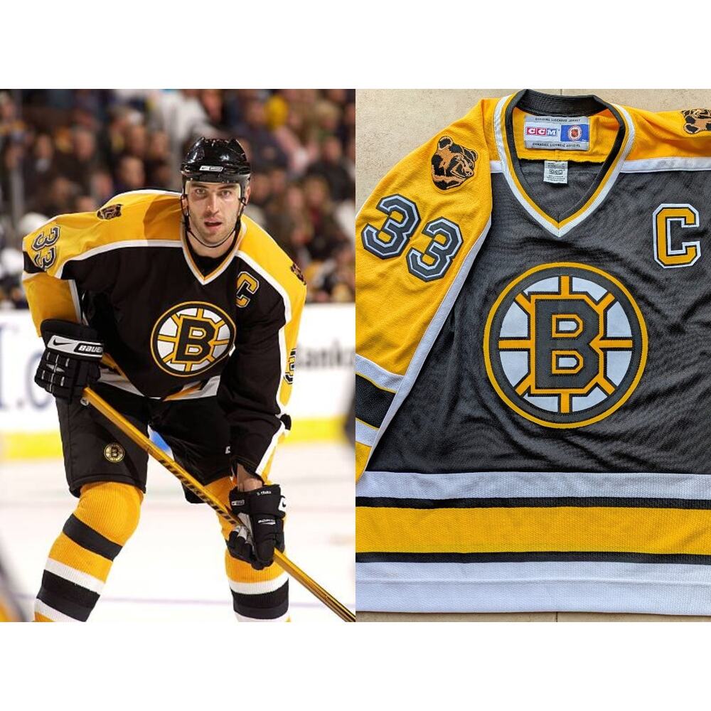 Zdeno Chara #33 Boston Bruins 2006 CCM jersey XL black Pooh NHL hockey vintage